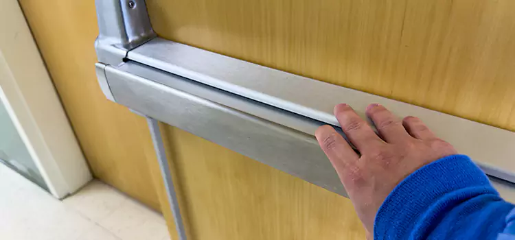 Installing a Push Bar on a Door Noblesville